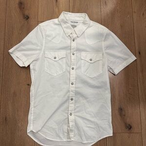 Tecovas Men's Performance Short Sleeve Western Pearl Snap - Classic Fit Small